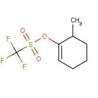 76605-82-8 (6-methylcyclohexen-1-yl) trifluoromethanesulfonate chemical structure