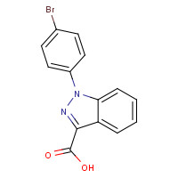 885275-47-8 1-(4-bromophenyl)indazole-3-carboxylic acid chemical structure