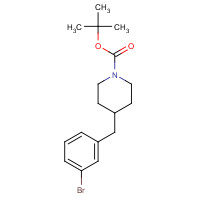1177559-56-6 tert-butyl 4-[(3-bromophenyl)methyl]piperidine-1-carboxylate chemical structure