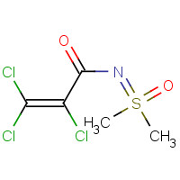 650617-37-1 2,3,3-trichloro-N-[dimethyl(oxo)-$l^{6}-sulfanylidene]prop-2-enamide chemical structure