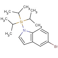 128564-66-9 (5-bromoindol-1-yl)-tri(propan-2-yl)silane chemical structure