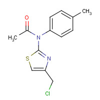 58905-46-7 N-[4-(chloromethyl)-1,3-thiazol-2-yl]-N-(4-methylphenyl)acetamide chemical structure