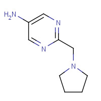 1094073-53-6 2-(pyrrolidin-1-ylmethyl)pyrimidin-5-amine chemical structure