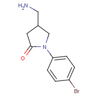 1082524-80-8 4-(aminomethyl)-1-(4-bromophenyl)pyrrolidin-2-one chemical structure