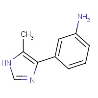 75815-17-7 3-(5-methyl-1H-imidazol-4-yl)aniline chemical structure