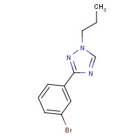 1314390-68-5 3-(3-bromophenyl)-1-propyl-1,2,4-triazole chemical structure