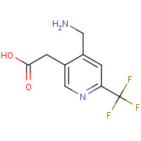 1386311-41-6 2-[4-(aminomethyl)-6-(trifluoromethyl)pyridin-3-yl]acetic acid chemical structure