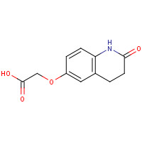 58898-54-7 2-[(2-oxo-3,4-dihydro-1H-quinolin-6-yl)oxy]acetic acid chemical structure