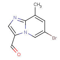 1126636-93-8 6-bromo-8-methylimidazo[1,2-a]pyridine-3-carbaldehyde chemical structure