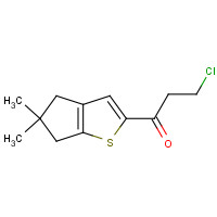 1346672-67-0 3-chloro-1-(5,5-dimethyl-4,6-dihydrocyclopenta[b]thiophen-2-yl)propan-1-one chemical structure