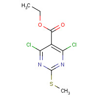 959070-42-9 ethyl 4,6-dichloro-2-methylsulfanylpyrimidine-5-carboxylate chemical structure