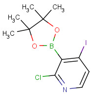 1241950-75-3 2-chloro-4-iodo-3-(4,4,5,5-tetramethyl-1,3,2-dioxaborolan-2-yl)pyridine chemical structure