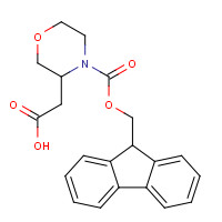 885273-95-0 2-[4-(9H-fluoren-9-ylmethoxycarbonyl)morpholin-3-yl]acetic acid chemical structure