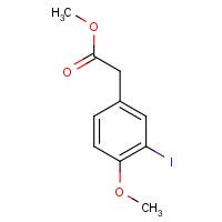 124840-58-0 methyl 2-(3-iodo-4-methoxyphenyl)acetate chemical structure