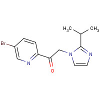 870761-80-1 1-(5-bromopyridin-2-yl)-2-(2-propan-2-ylimidazol-1-yl)ethanone chemical structure