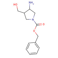 1017789-40-0 benzyl 3-amino-4-(hydroxymethyl)pyrrolidine-1-carboxylate chemical structure