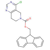 916420-25-2 9H-fluoren-9-ylmethyl 4-chloro-7,8-dihydro-5H-pyrido[4,3-d]pyrimidine-6-carboxylate chemical structure