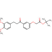 178445-86-8 tert-butyl 2-[3-[3-(3,4-dimethoxyphenyl)propanoyl]phenoxy]acetate chemical structure