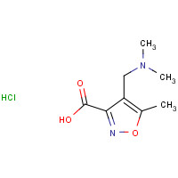 893749-96-7 4-[(dimethylamino)methyl]-5-methyl-1,2-oxazole-3-carboxylic acid;hydrochloride chemical structure