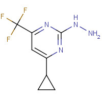 869945-40-4 [4-cyclopropyl-6-(trifluoromethyl)pyrimidin-2-yl]hydrazine chemical structure