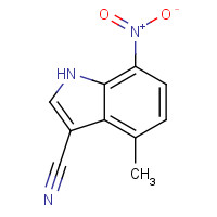 289483-82-5 4-methyl-7-nitro-1H-indole-3-carbonitrile chemical structure