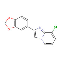 168837-41-0 2-(1,3-benzodioxol-5-yl)-8-chloroimidazo[1,2-a]pyridine chemical structure