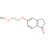 28945-97-3 5-(2-methoxyethoxy)-2,3-dihydroinden-1-one chemical structure