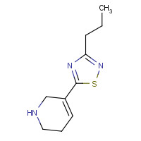 122730-57-8 3-propyl-5-(1,2,3,6-tetrahydropyridin-5-yl)-1,2,4-thiadiazole chemical structure