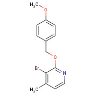 1003312-15-9 3-bromo-2-[(4-methoxyphenyl)methoxy]-4-methylpyridine chemical structure