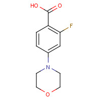 946598-40-9 2-fluoro-4-morpholin-4-ylbenzoic acid chemical structure