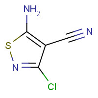 3889-68-7 5-amino-3-chloro-1,2-thiazole-4-carbonitrile chemical structure