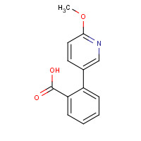 1022788-99-3 2-(6-methoxypyridin-3-yl)benzoic acid chemical structure