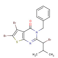 900809-16-7 3-benzyl-5,6-dibromo-2-(1-bromo-2-methylpropyl)thieno[2,3-d]pyrimidin-4-one chemical structure