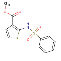 338750-47-3 methyl 2-(benzenesulfonamido)thiophene-3-carboxylate chemical structure