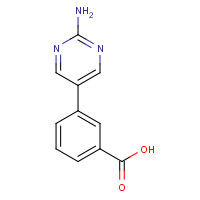 914349-45-4 3-(2-aminopyrimidin-5-yl)benzoic acid chemical structure