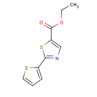 24044-84-6 ethyl 2-thiophen-2-yl-1,3-thiazole-5-carboxylate chemical structure