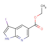 864681-19-6 ethyl 3-iodo-1H-pyrrolo[2,3-b]pyridine-5-carboxylate chemical structure