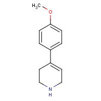 59954-73-3 4-(4-methoxyphenyl)-1,2,3,6-tetrahydropyridine chemical structure