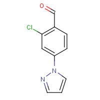 1186663-54-6 2-chloro-4-pyrazol-1-ylbenzaldehyde chemical structure