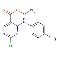 227449-05-0 ethyl 2-chloro-4-(4-methylanilino)pyrimidine-5-carboxylate chemical structure