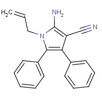 1179316-43-8 2-amino-4,5-diphenyl-1-prop-2-enylpyrrole-3-carbonitrile chemical structure