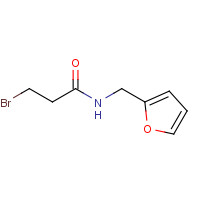 90006-20-5 3-bromo-N-(furan-2-ylmethyl)propanamide chemical structure