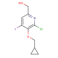 1364677-02-0 [6-chloro-5-(cyclopropylmethoxy)-4-iodopyridin-2-yl]methanol chemical structure