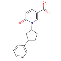 939410-38-5 6-oxo-1-(3-phenylcyclopentyl)pyridine-3-carboxylic acid chemical structure