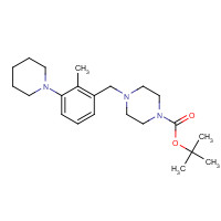1460033-07-1 tert-butyl 4-[(2-methyl-3-piperidin-1-ylphenyl)methyl]piperazine-1-carboxylate chemical structure