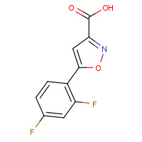 1083224-23-0 5-(2,4-difluorophenyl)-1,2-oxazole-3-carboxylic acid chemical structure