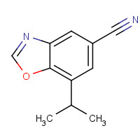 942216-29-7 7-propan-2-yl-1,3-benzoxazole-5-carbonitrile chemical structure