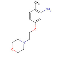 870708-38-6 2-methyl-5-(2-morpholin-4-ylethoxy)aniline chemical structure