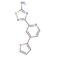 1179362-64-1 3-[4-(furan-2-yl)pyridin-2-yl]-1,2,4-thiadiazol-5-amine chemical structure
