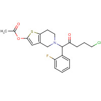 1056459-37-0 [5-[5-chloro-1-(2-fluorophenyl)-2-oxopentyl]-6,7-dihydro-4H-thieno[3,2-c]pyridin-2-yl] acetate chemical structure